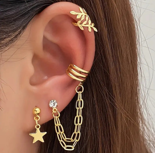 Ensemble de 3 boucles d'oreilles